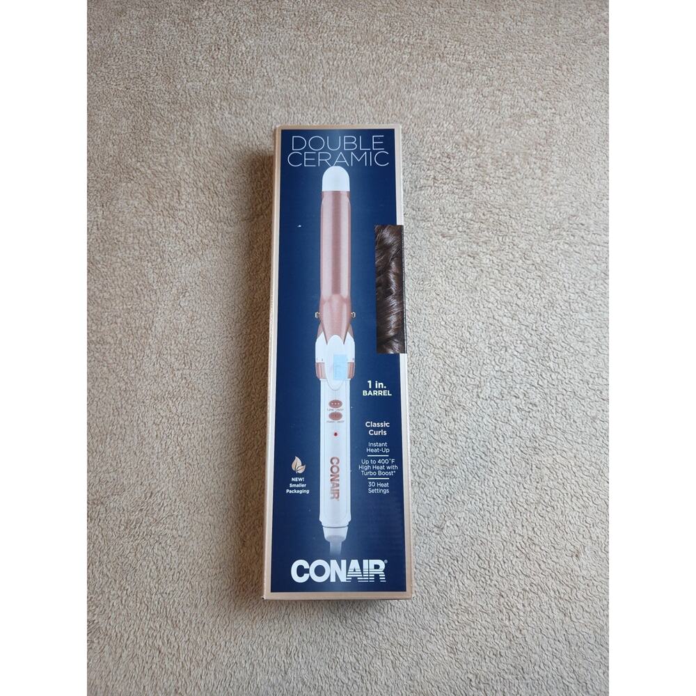 Conair Double‎ Ceramic 3/4” Barrel Classic Curls 30 Heat Settings Dual Voltage
